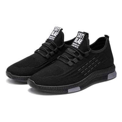 

Factory direct sports 2020 new casual running men's shoes, Black