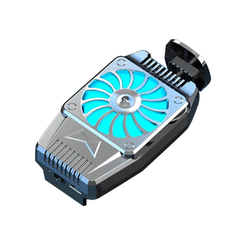 

Mobile phone cooling cooler fan USB power supply radiator suitable for cell phones, Silver black