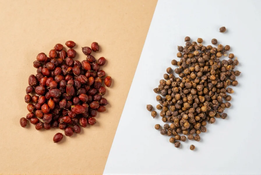 Final side-by-side comparison of chile ancho and chile pasilla