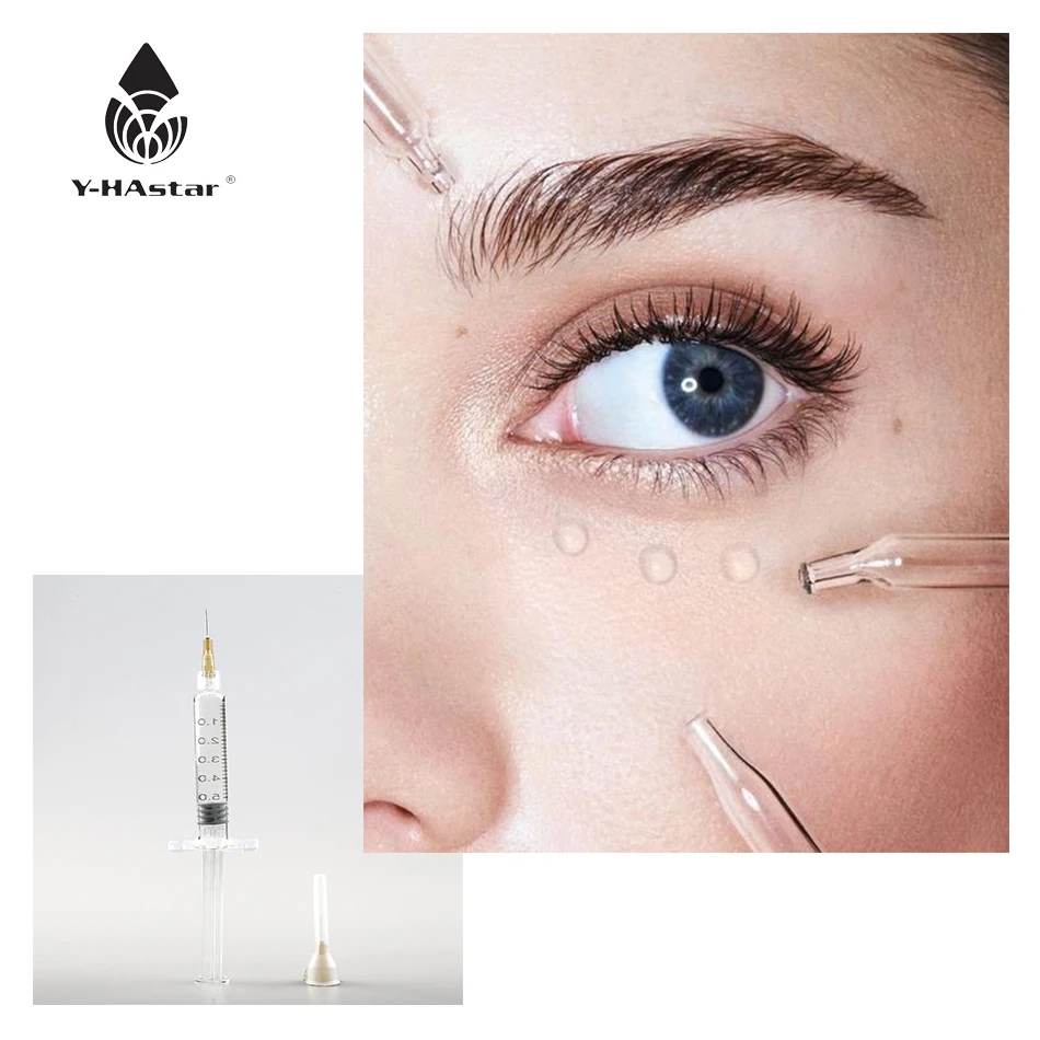 

Hyaluronic acid injectable dermal filler cross linked filler for hyaluronic acid