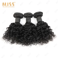 

Bliss Esteem Brazilian Hair Bundles Pixcy Curl Water Wave Curl Meche Bresilienne Human Hair Weave Bundles with Closure