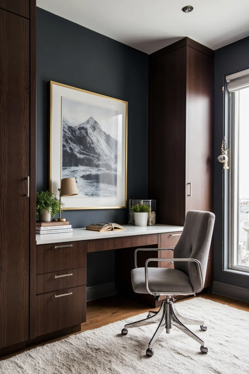 Creative Studio Office with Reclaimed Wood