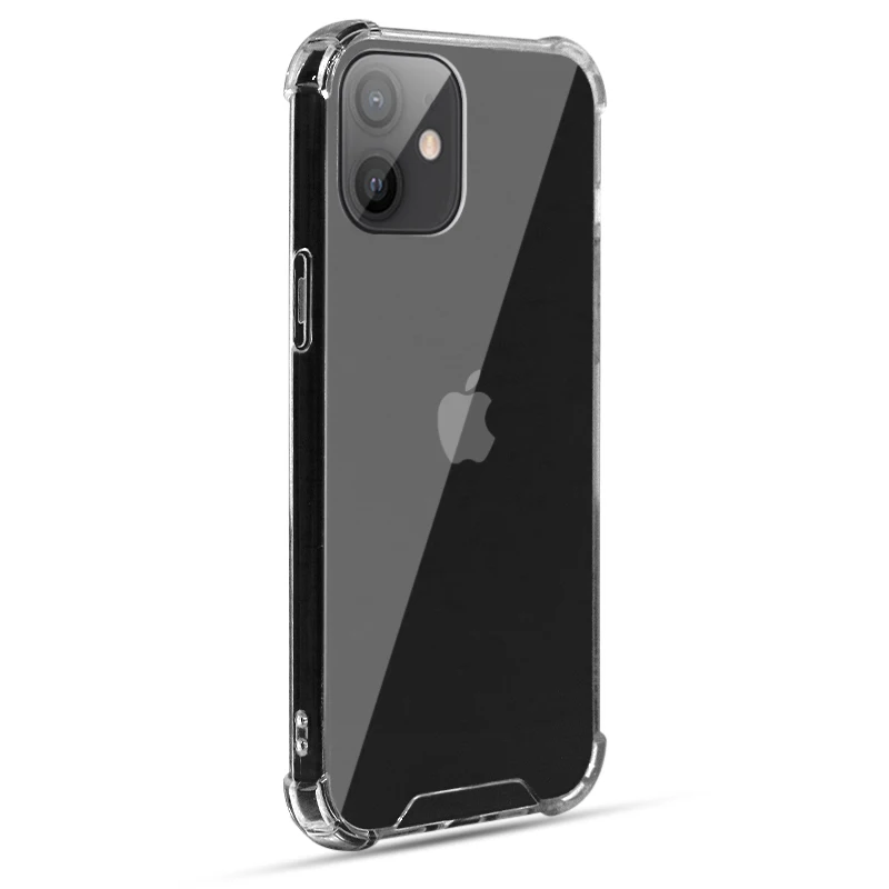 

Slim Hard Shockproof Crystal Clear Transparent TPU Acrylic Case With Bumper 4 Corner Protection For IPhone 13 12 11 pro max case