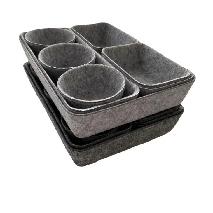 

Spot On Modern & Contemporary Felt Storage Bin for Home Organizing, Grey ,black ,red or customized