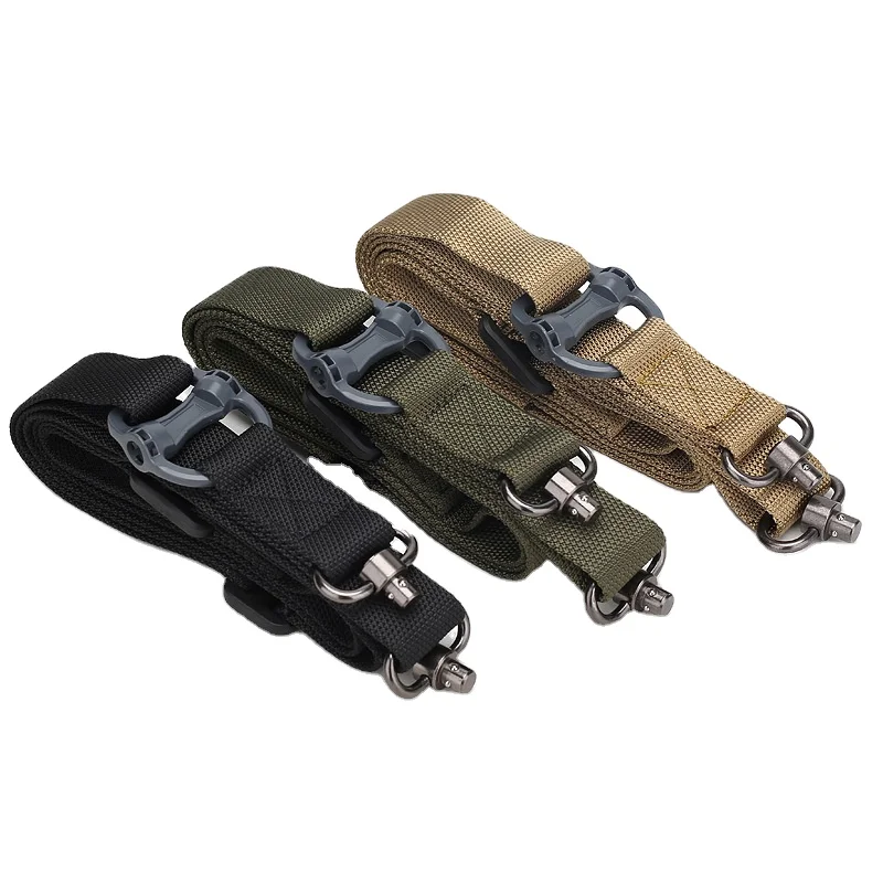 

Wholesale Outdoor Nylon Tactical Two Points Rifle Sling Adjustable Quick Detach QD Buckle