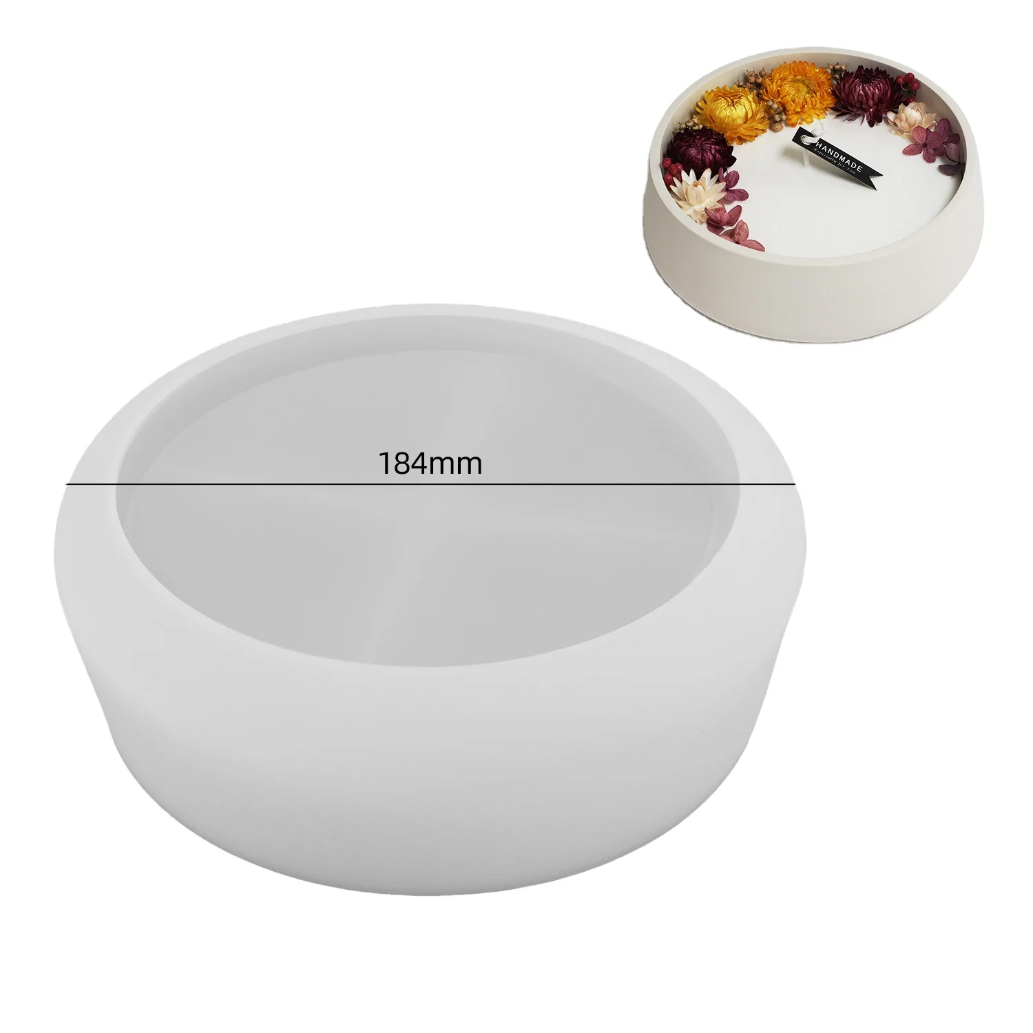 DIY Crystal Drop Glue Gypsum Cement Gypsum Candle Cup Storage Bowl Storage Tray Candle Container Silicone Mold