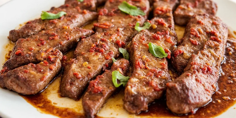 Sweet and spicy steak