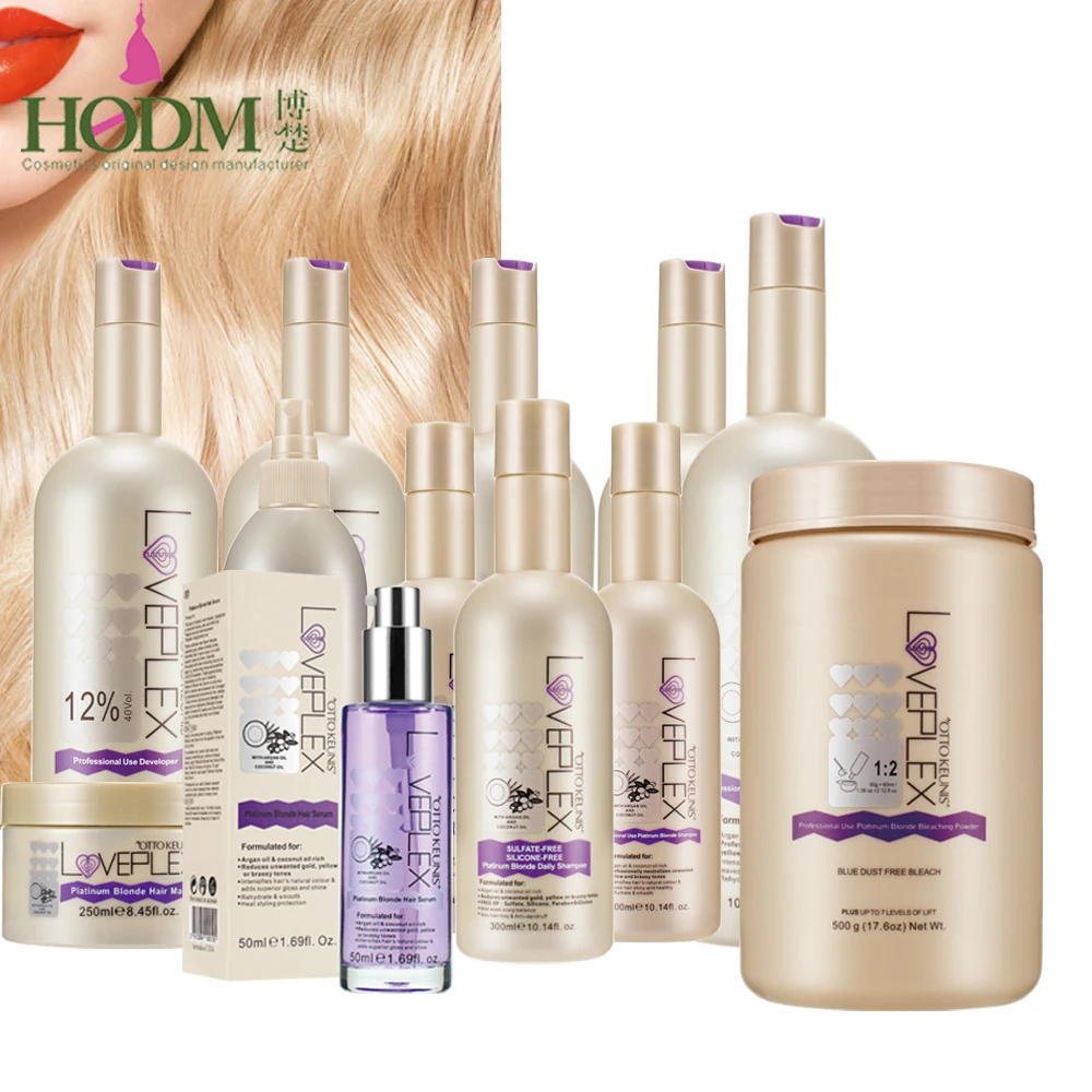 

Professional Organic Argan Oil Heat Protection Platinum Blonde PLEX Bleaching Pre-Care For Blonde Hair