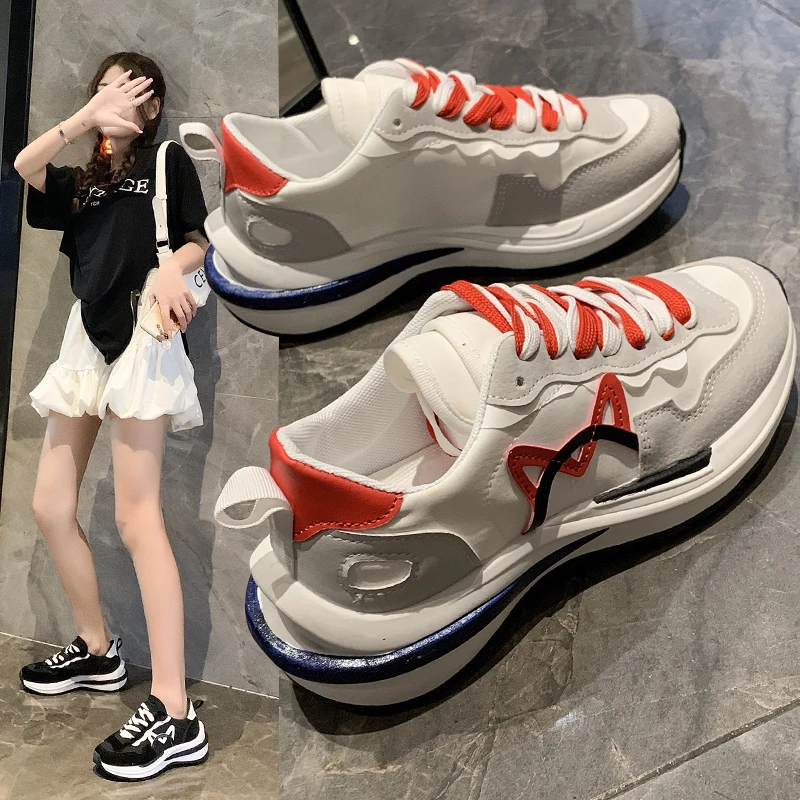 

2022 Women's Sneakers Glitter Woman Luxury Casual Designer Shoes Ladies Famous Brand Female Walking Shoes For Women