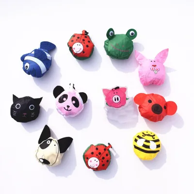 

Animal shape cute folding portable grocery supermarket shopping bag