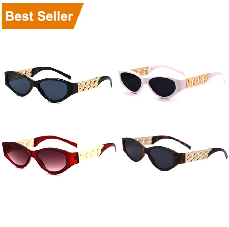 

2021 VIFF HP18739 Gold Metal Chain Designer Hot Alibaba Seller Gafa De Sol Lunettes Vintage Hip Hop Sunglasses 2022
