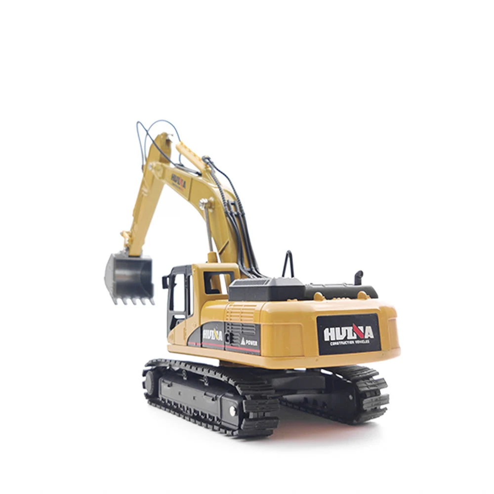 

XUEREN HUINA 1710 1/50 Alloy Excavator Truck Car Die-Cast Metal Professional Engineering Construction Vehicle Model, Yellow