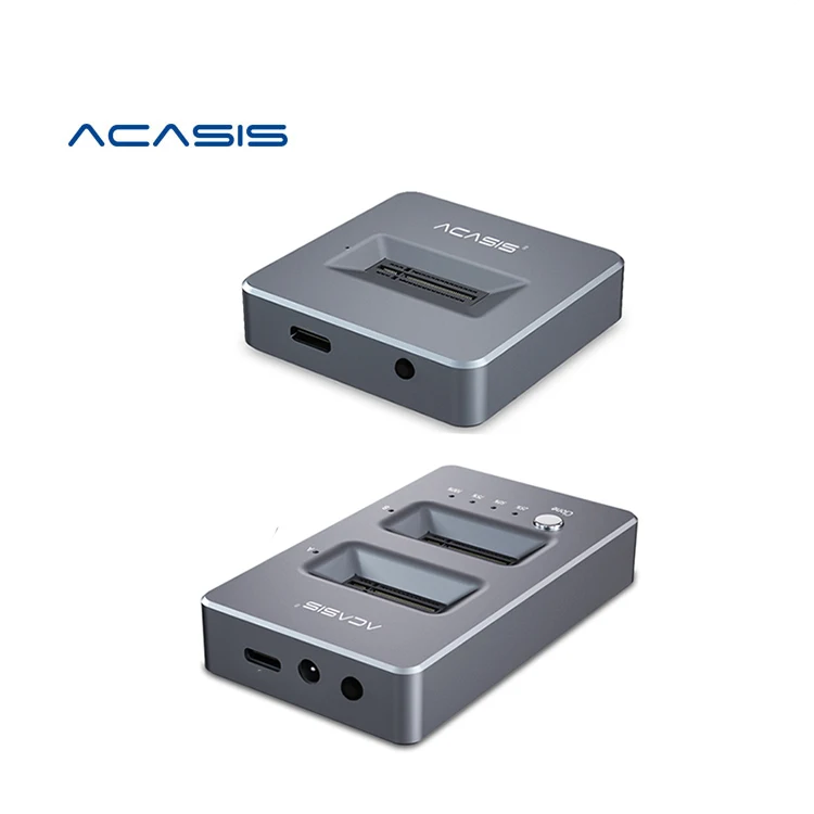 

ACASIS Single/Dual Bay TYPE-C3.1 M.2 NVME SSD Enclosure Offline Clone Case disco duro For M Key&M/B Key NVME PCIe SSD Hard Drive