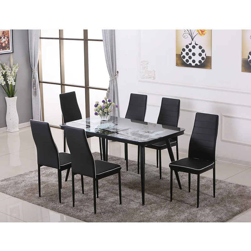 Dinning Room Furniture Wooden Legs Modern 6 Chairs Dining Table Set For Wholesale Buy Dining Table Set Glass Dining Table Modern Dining Table Product On Alibaba Com