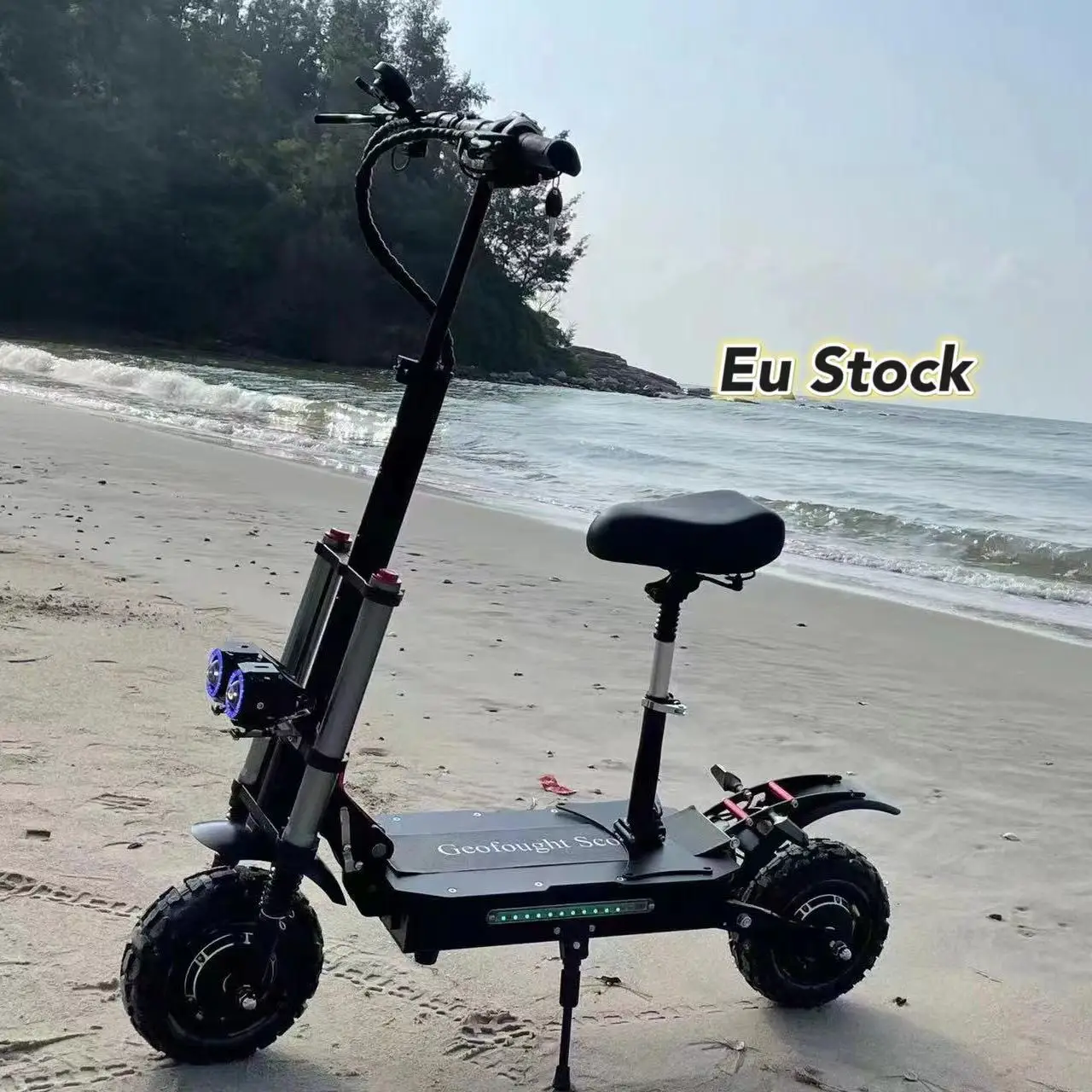 

Hot geofought 11inch Fat tire mountain scooter 60v 8000w dual motor battery 35Ah top speed 75-85kmh electric mobility scooter