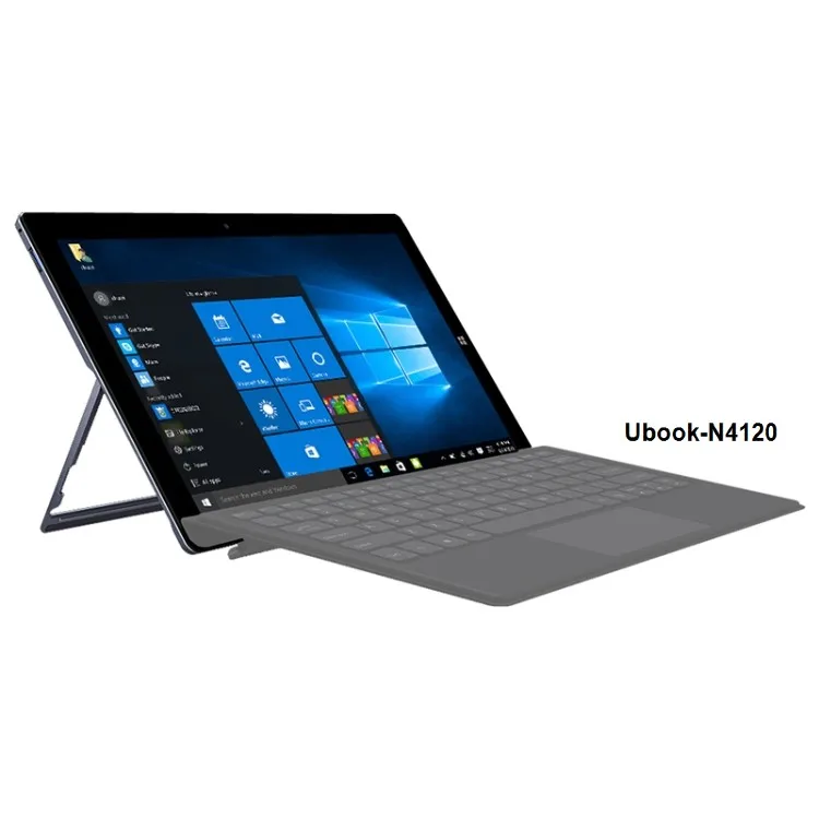 

Chuwi Tablet PC UBook 11.6 inch 3:2 Intel Gemini Lake N4120 2160*1440 8GB+256GB IPS U-shaped Bracket 0 to 145 Degrees 5.0, Black