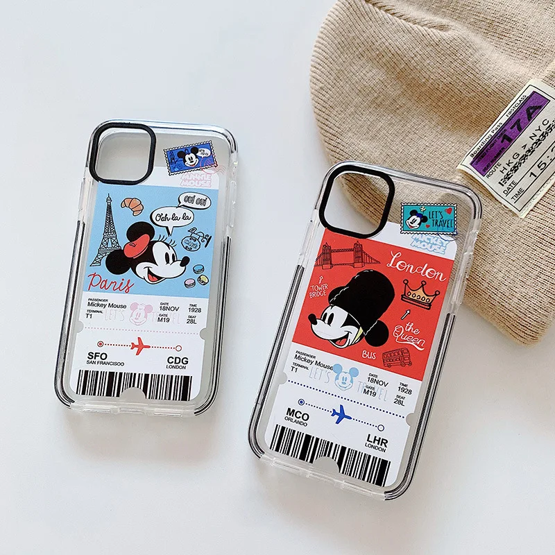 

Sunny transparent laser phone case TPU cartoon mouse popular ticket soft and flexible accessories for iphone 11pro max 12 XR, Customized color