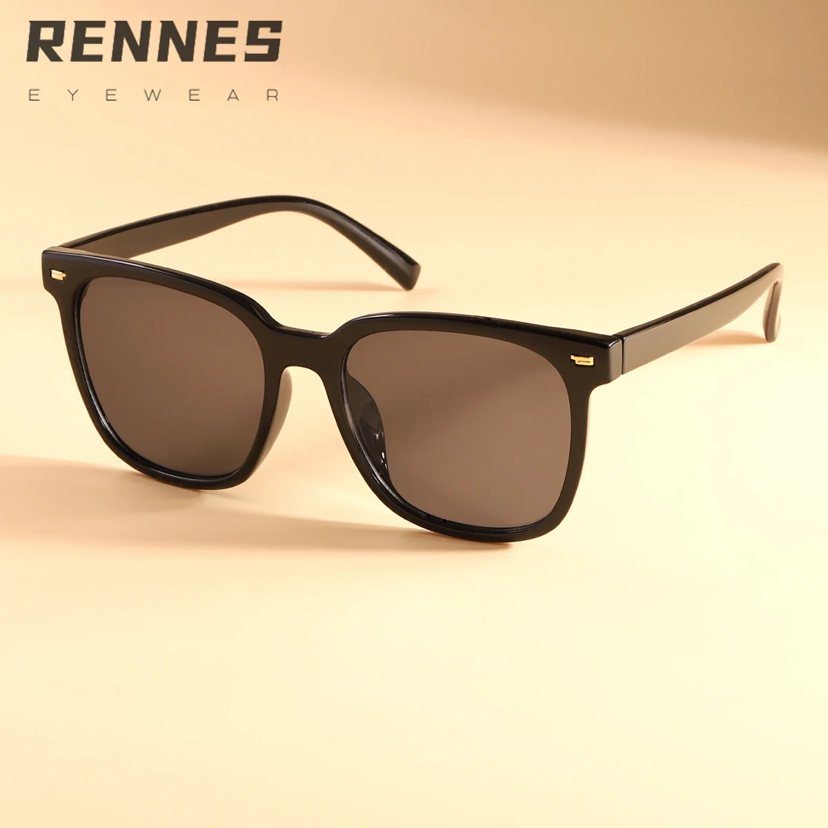 

RENNES Hot Sale vintage glasses sunglasses Uv400 Women Female Lady Rimless For Mens