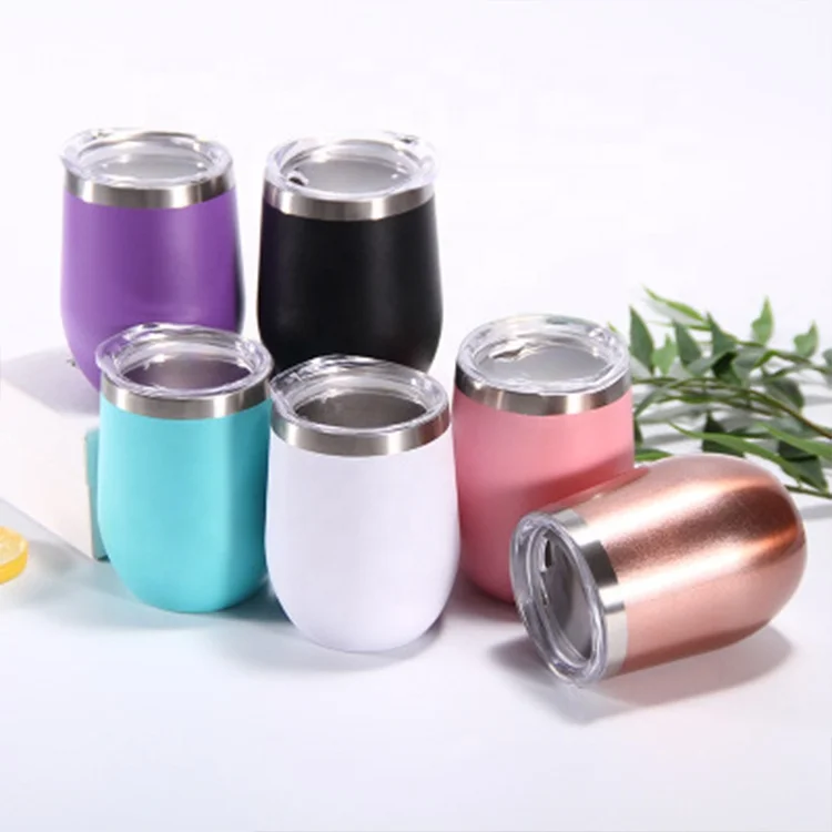 

Wholesale Custom 12OZ350ML Tumblers Stainless Steel Mugs Botellas De Agua Caneca Reusable Water Bottle Rock Tumbler Wine Tumbler, Customized color