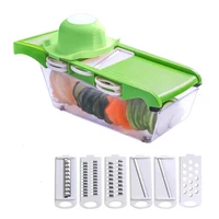 

Multifunction Vegetable Chopper Slicer Dicer 12 In 1 Vegetable Slicer Mandolin With Container Lid