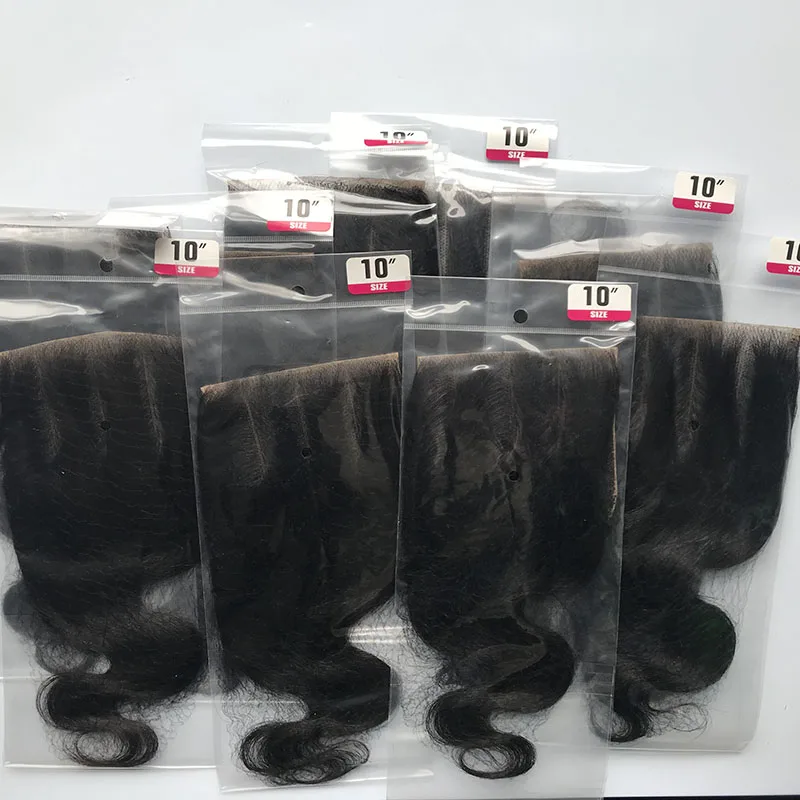 Cheap Transparent Swiss Lace Closure 4x4 5x5 13x4 13x6Brazilian Lace Front Human HairNatural Color Lace Frontal Closure
