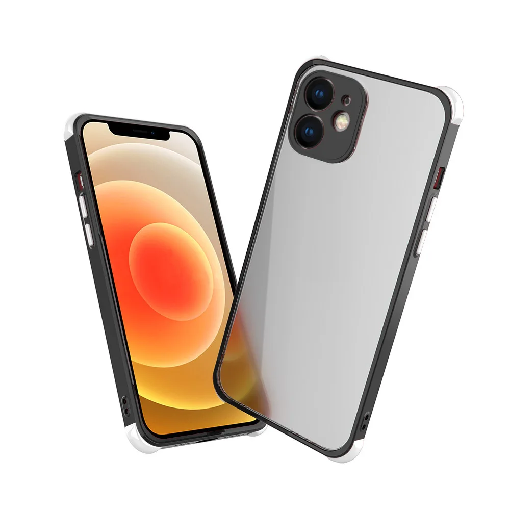 

Slim Hard Shockproof Crystal Clear transparent For iPhone Case TPU Acrylic Phone Case