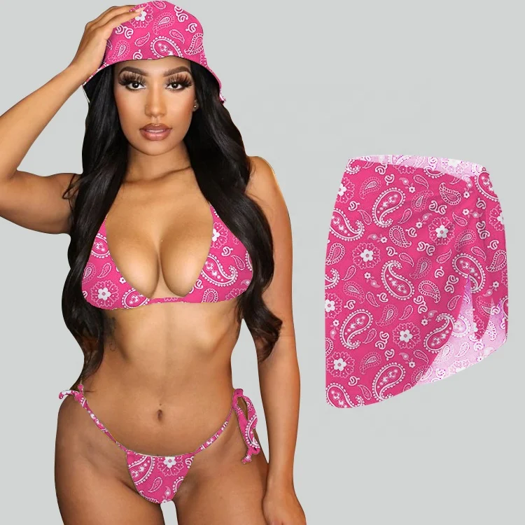 

Wholesale custom private logo 2021 summer New Women Swimsuis Sexy Triangle Bikini Famous Brands Designer Swimsuits, Customized color