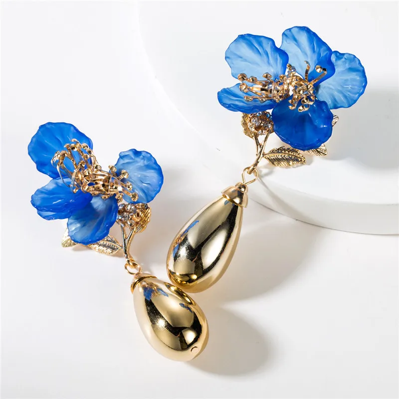 

5291 Retro small sequin metal ring ear ring simple white earrings wholesale pink girl glitter ladies earring designs ictures