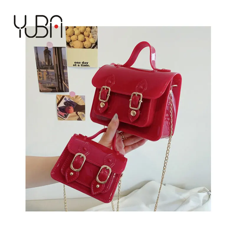 

Famous Brand Design Shoulder jelly bag purses 2021 Mini Gold Macron Color chain bag women's handbags Sac, Customizable