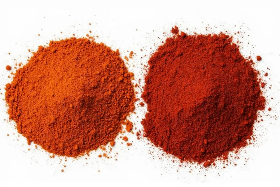 Contenitori per spezie con peperoncino in polvere e peperoni ancho essiccati etichettati con date