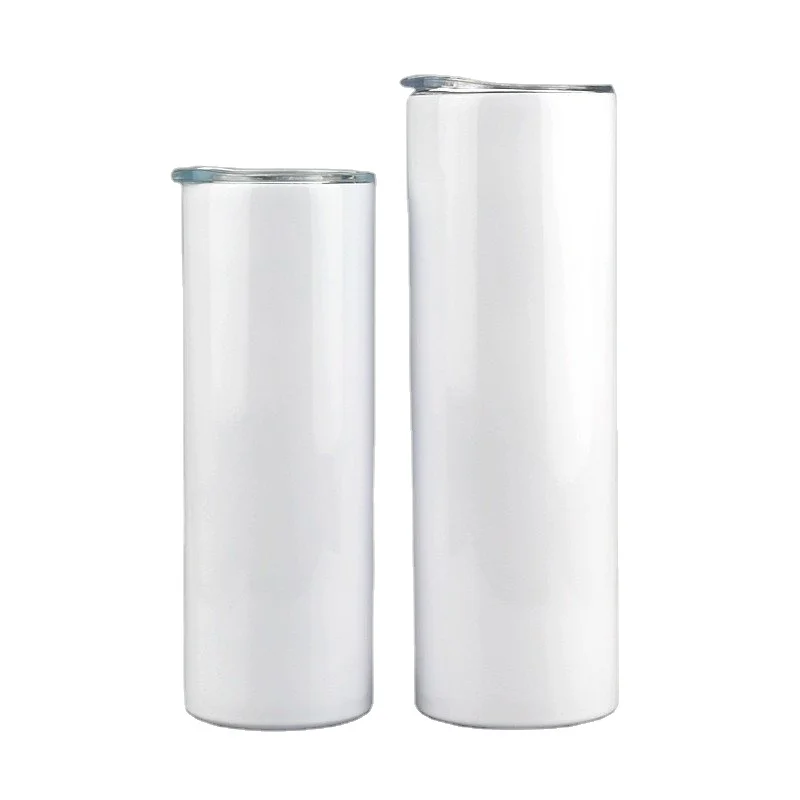 

Usa local warehouse 20oz blank sublimation straight tumbler insulated vacuum stainless steel 20oz straight sublimation tumbler, White color