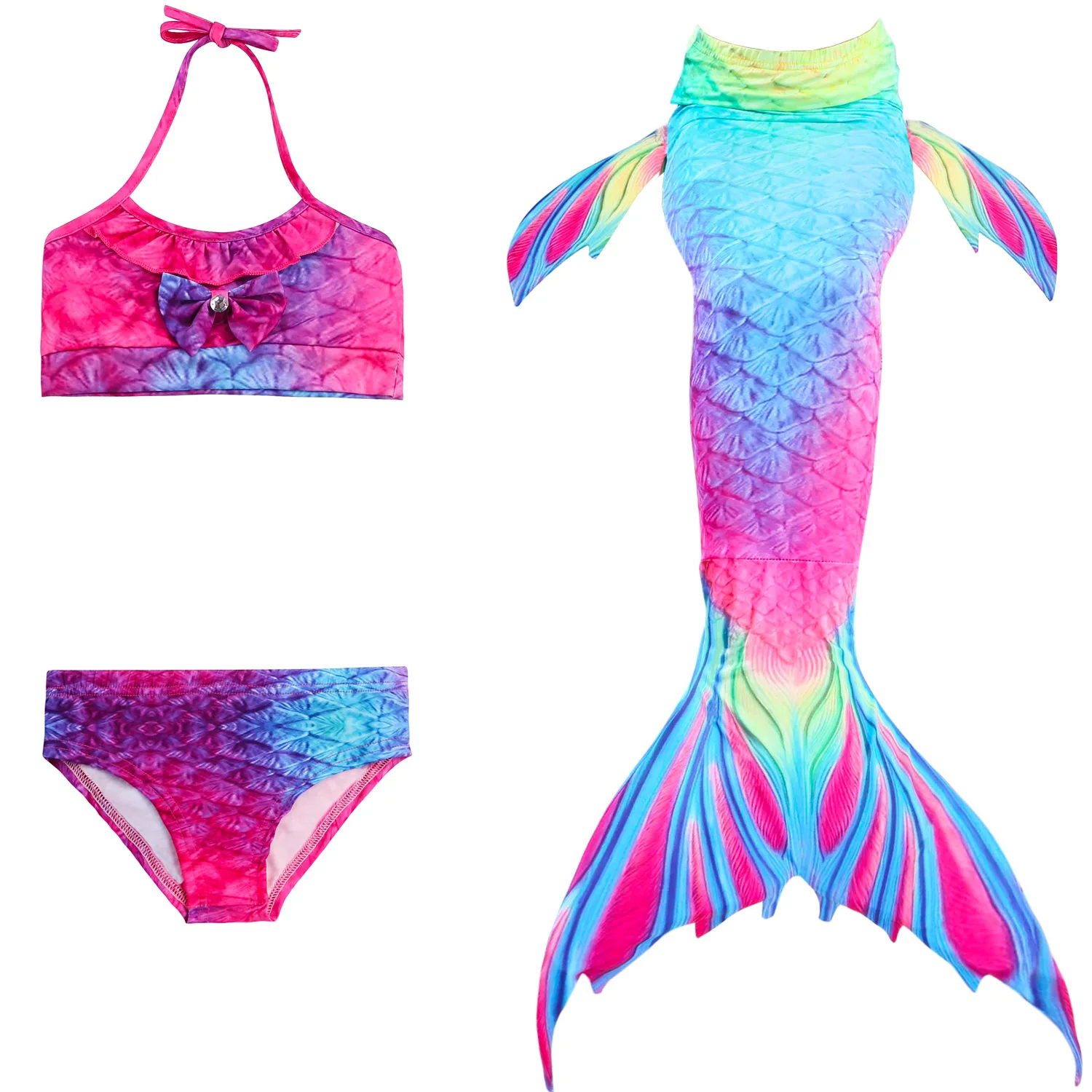 

Stylized Children's Mermaid swimsuit Mermaid tail swimwear Mermaid Swimsuit girl's Bikini baby Swimwear