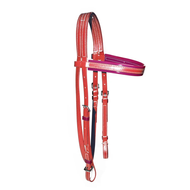 Horse Equipment Equestrian Plastic Fancy Horse Bridle Adjustable Waterproof Pvc Coated Nylon