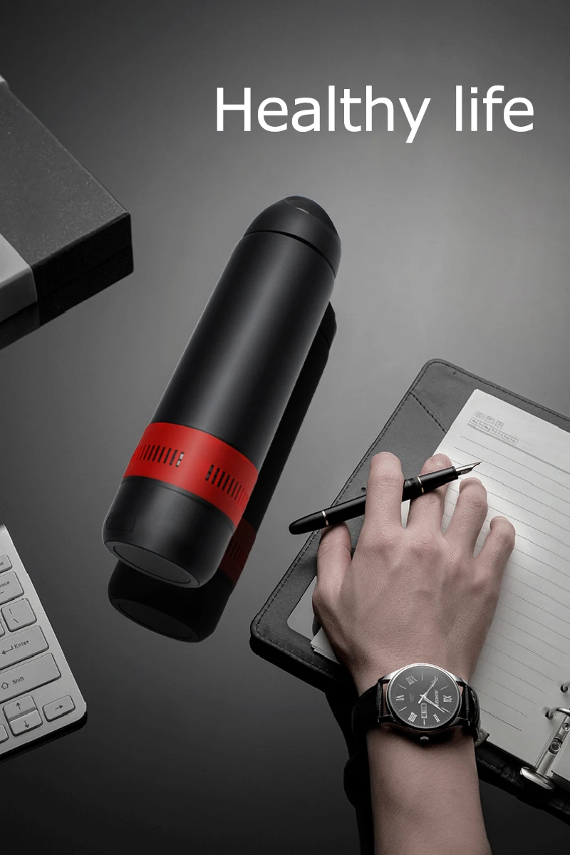 Outdoor sports waterproof stainless steel smart water bottle car wireless mini potable speaker - ANKUX.COM