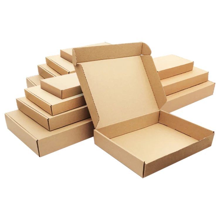 Cheap Price Brown Color Kraft Corrugated Paper Custom Packaging Boxes for Mailing