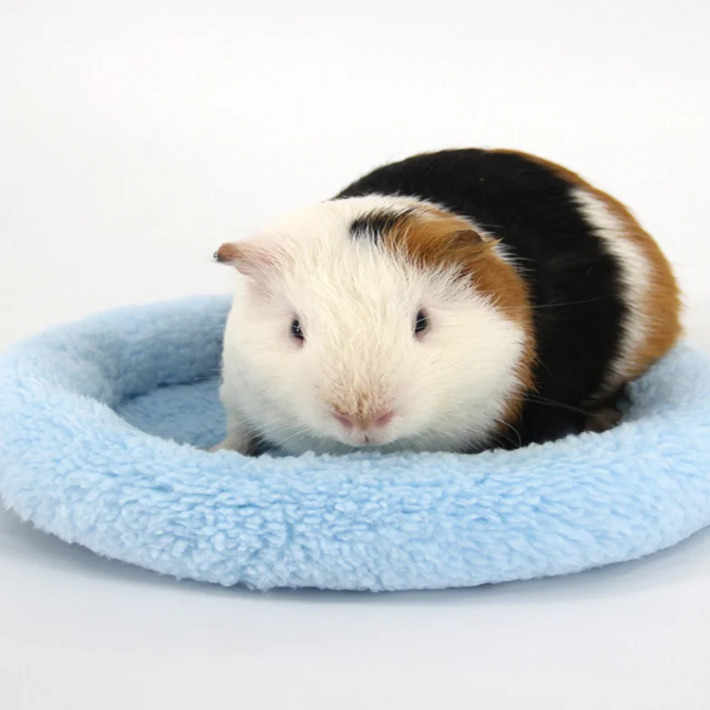 

Wangyupet Flannel Soft Cotton Small Pet Bed Nest Hamster Donut Bed For Rabbit Rat Chinchillas Squirrel Mini Guinea Pigs Bed, As picture