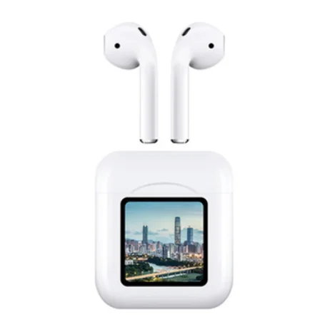 

NR-550 Upload Photos Wireless Charging LED Display Earphones HiFi Sound Wireless Headphone Earbuds Headsets