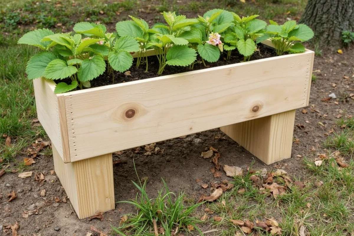 do it yourself strawberry planter