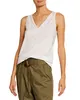 Womens v neck dropped armhole yoga tank top girl blank sportswear gym cotton singlet