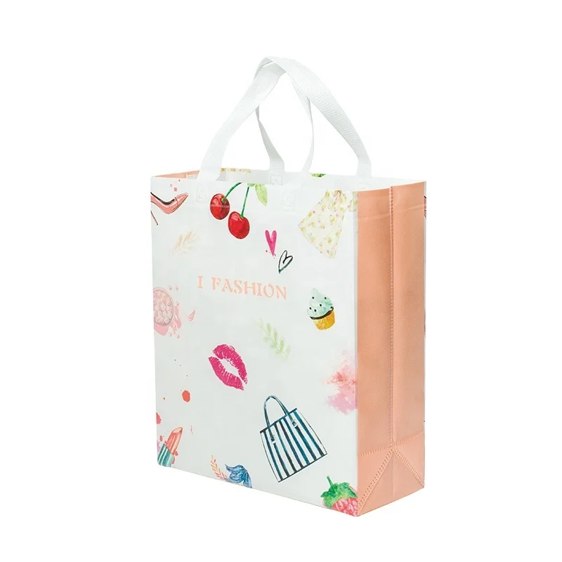 

new design non woven laminated fabric tote fashion shopping bag, Oem color