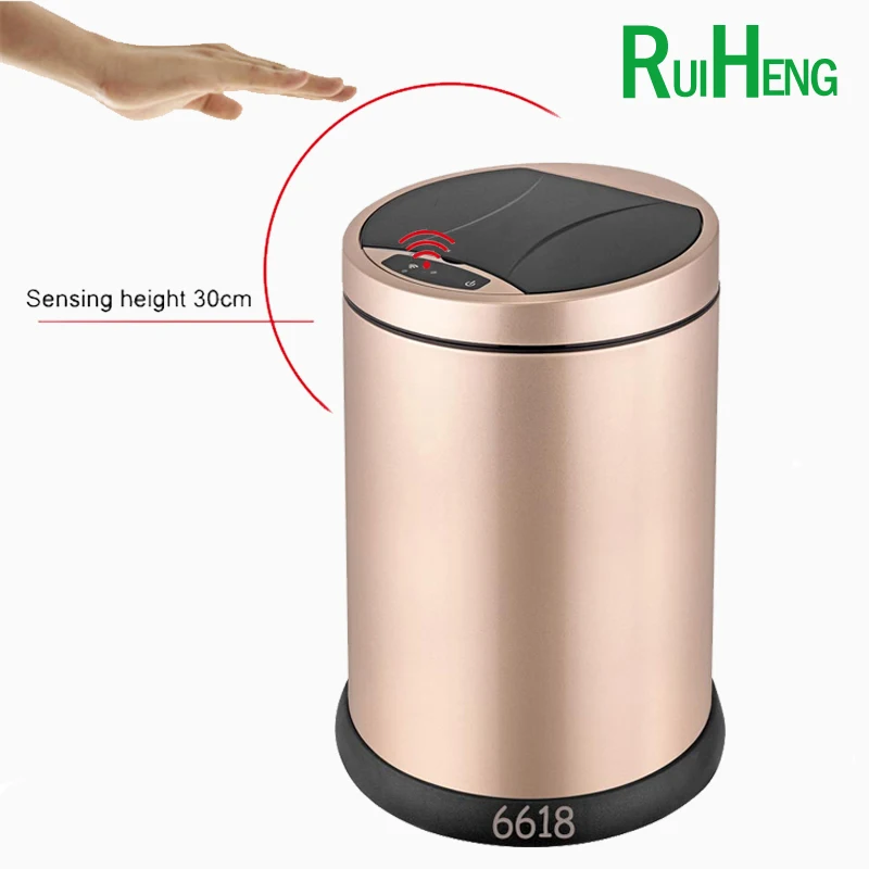 

High quality Stainless steel automatic trash can sensor waste bin dustbin garbage bins segregated garbage can