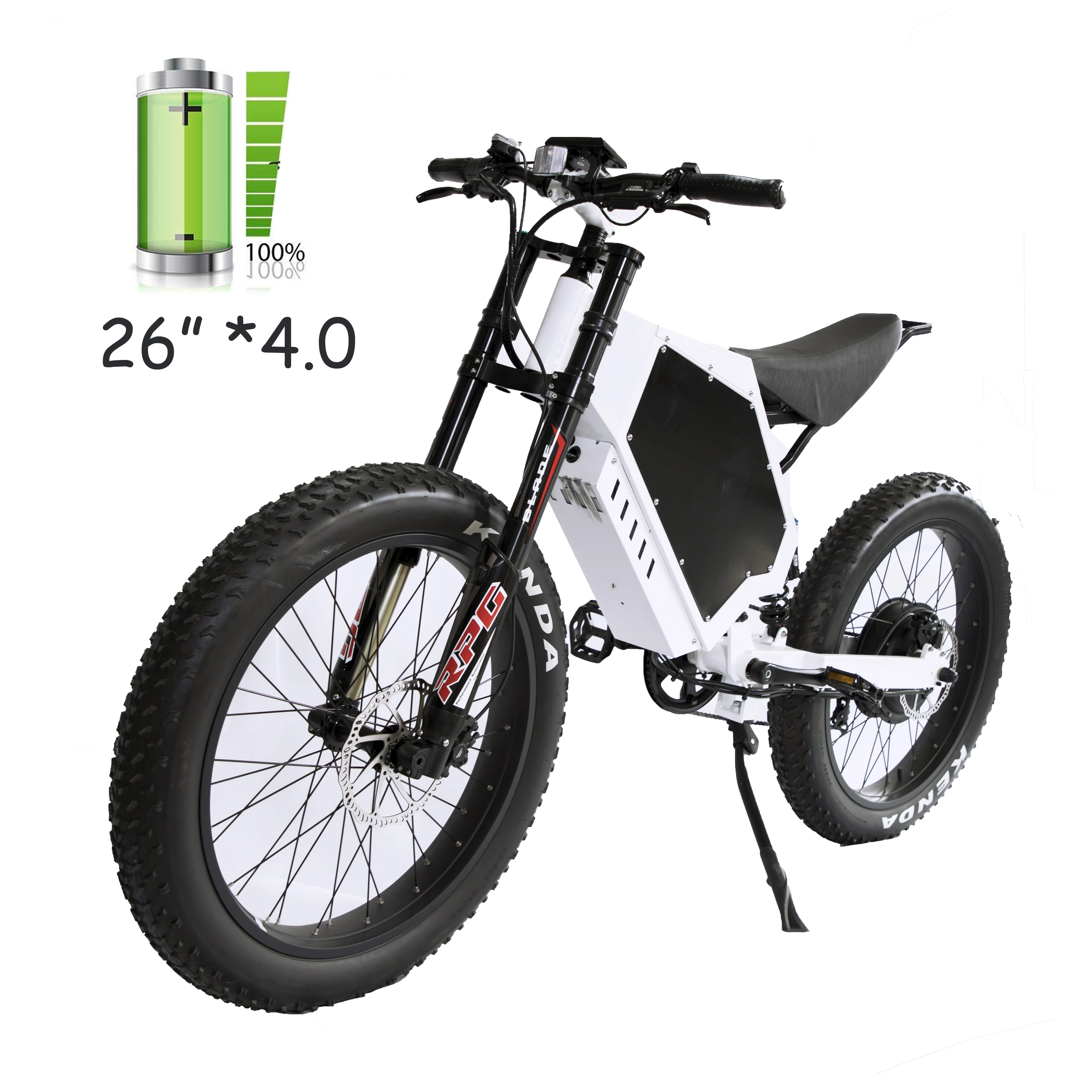 

Ebike 26*4.0 kenda fat tire bike 5000w 8000w 12000w electric motorbike high power bicycle electric