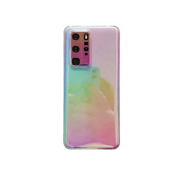 

luxury laser gradient rainbow covers pc hard phone case back for huawei P40 P40pro Mate30 Mate30pro Nova8 pro, Color design