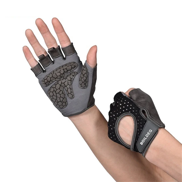 

Men and Women Workout Weight lifting Gloves Free Sample Half Finger Fitness Gloves For Gym, Black, grey, pink
