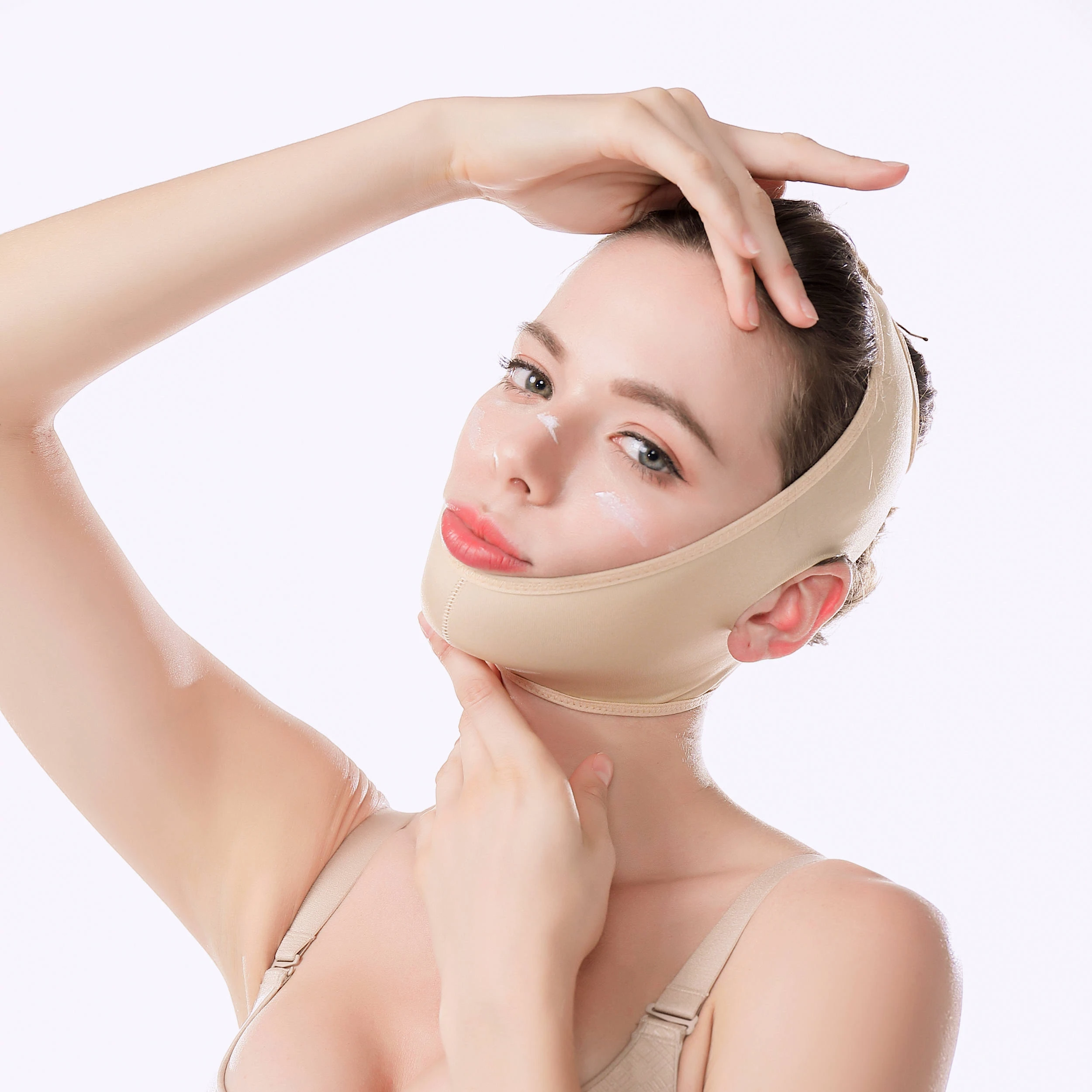 

Facial Shaped Slimming Strap Elastic Bandage Facepiece V Line Face Shaper Chin Lift Up Face Lifting Belt