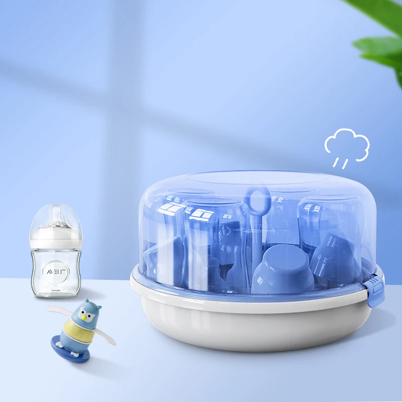 

Large Capacity Heat-Resistance Baby Bottle Microwave Steam Sterilizer Pacifier Storage Box Baby Microwave Steriliser for Bottles