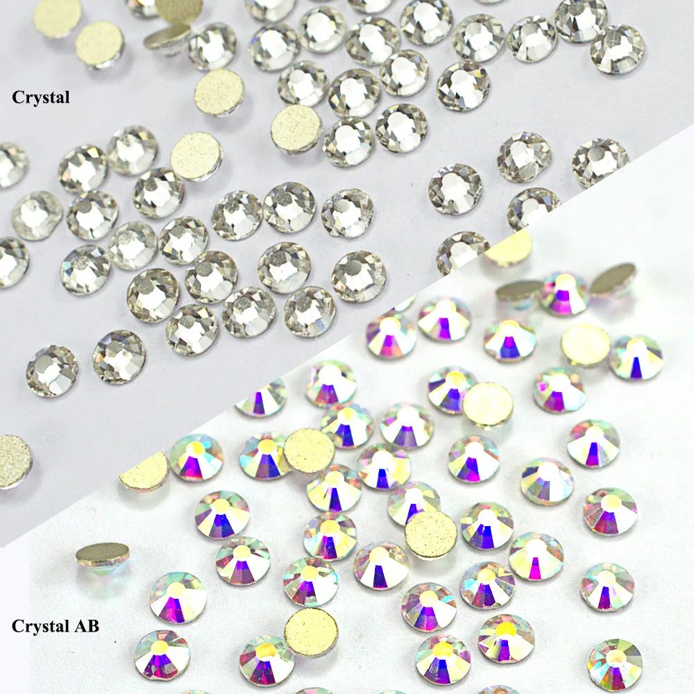 

Crystal Glass Mixed Size Decoration Flatback Rhinestone Nail Art Set