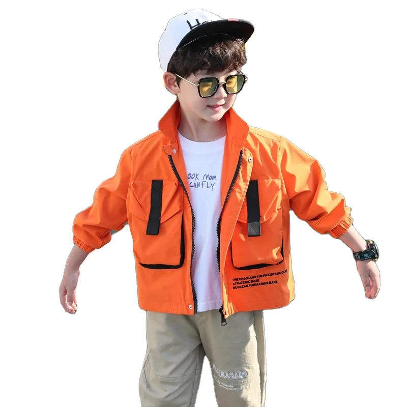 

Autumn boy Korean style tooling stand collar handsome jacket children's jacket