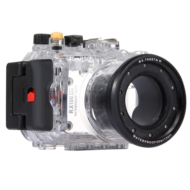 

Dropshipping 40m Underwater Depth Digital Camera Diving Case Waterproof Camera Housing for for Sony RX100 III