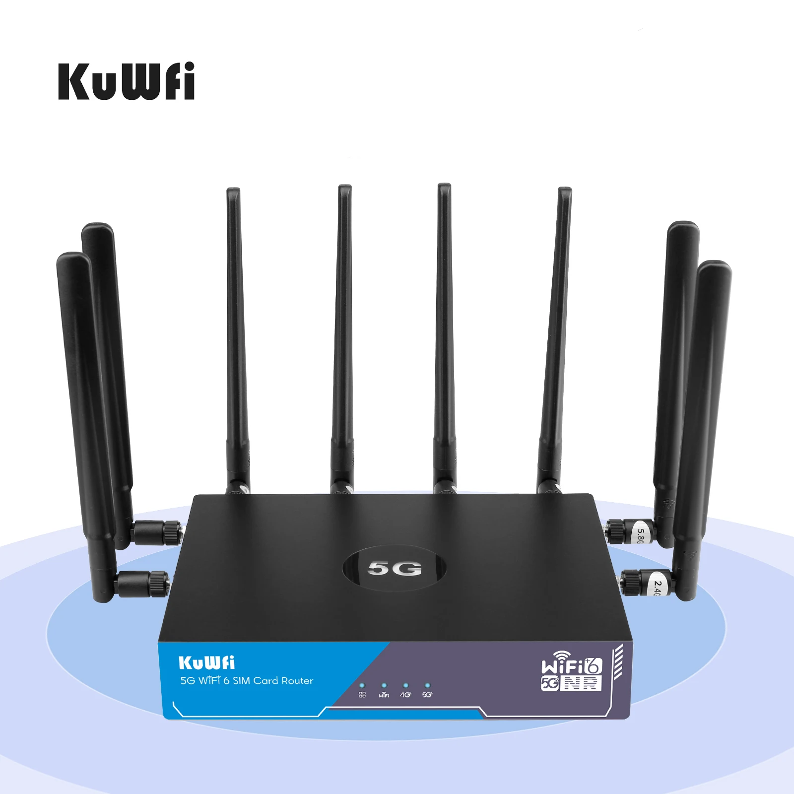 

KuWFi RM503Q 5G Router Modem WIFI6 3000 Mbps With Sim Card Slot Outdoor 5G Router CPE